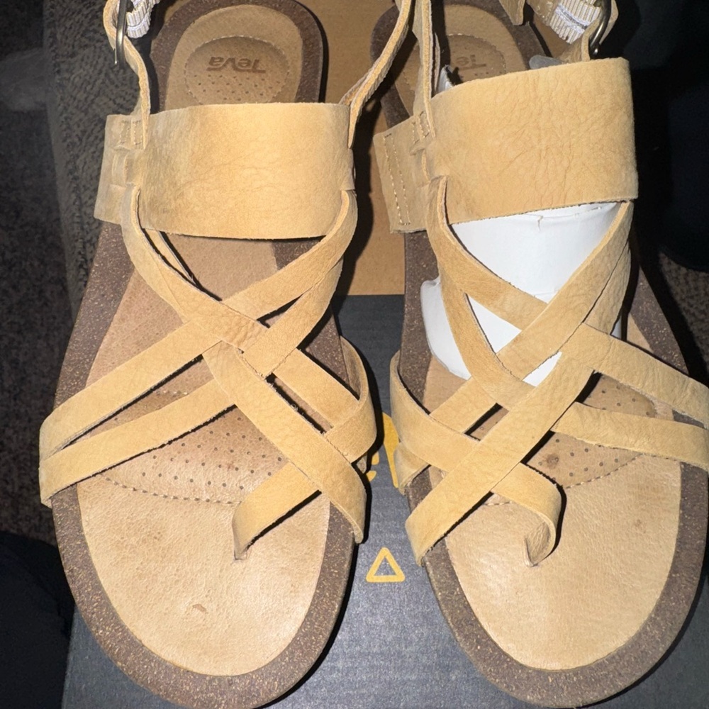 Teva Women's Light Brown Strappy Sandals